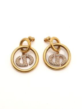 Christian Dior CD Hoop earrings